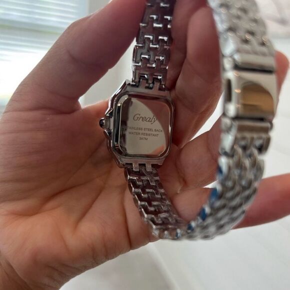 Classic silver-Tone Roman Numeral Watch - Picture 5 of 6